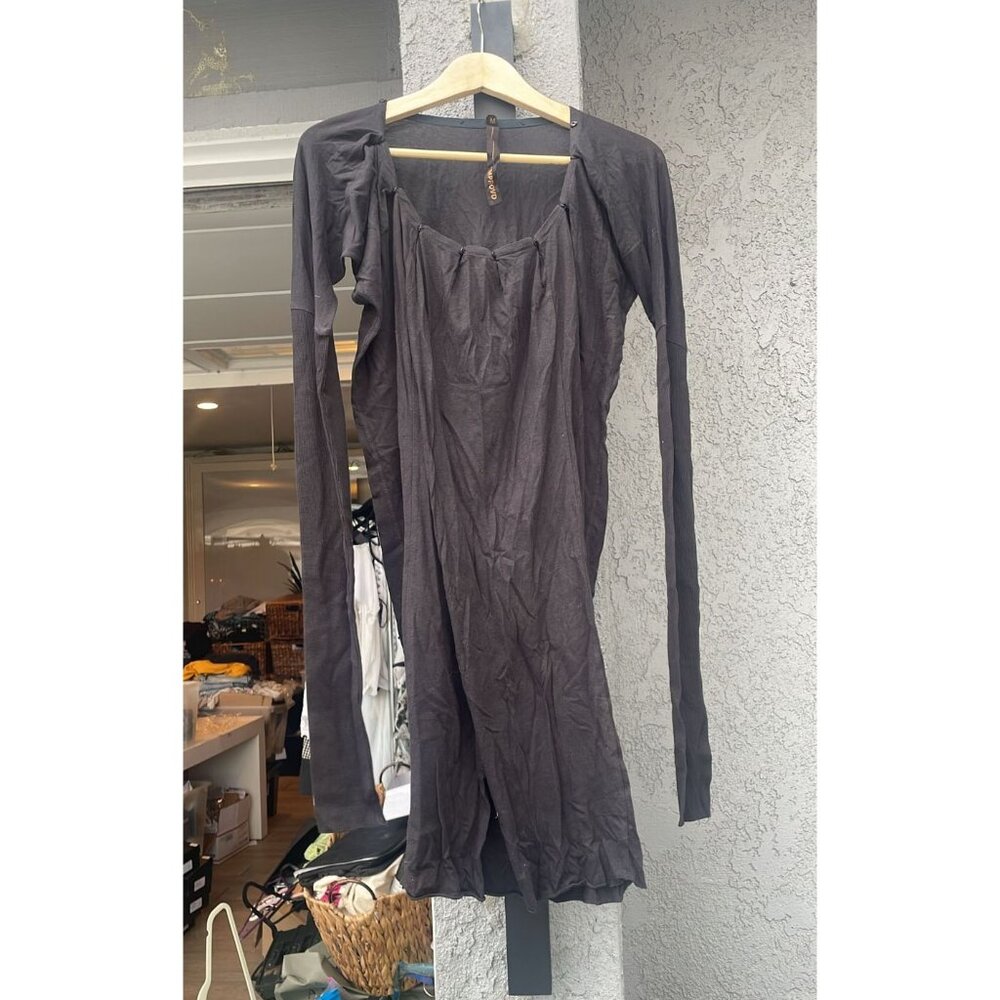 Improvd Solid Black Mini Dress Fitted M